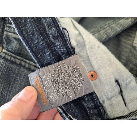 Vtg 90's Akademiks Denim Jeans Rhinestone Embellished Pockets Baggy Men's 44 - Picture 15 of 15